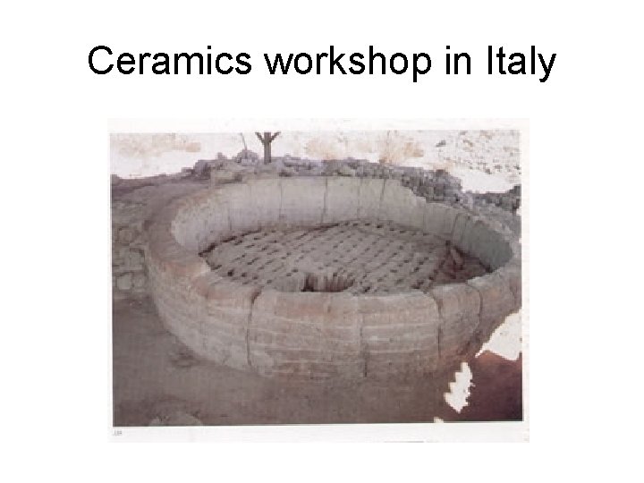 Ceramics workshop in Italy 