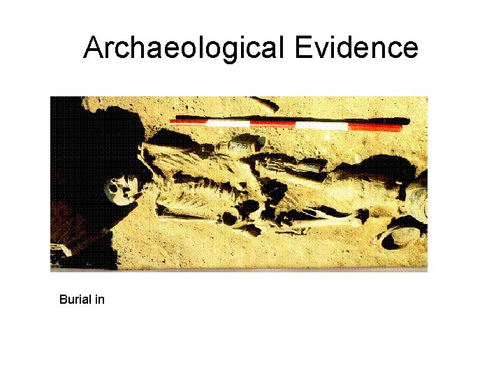 Archaeological Evidence Burial in 