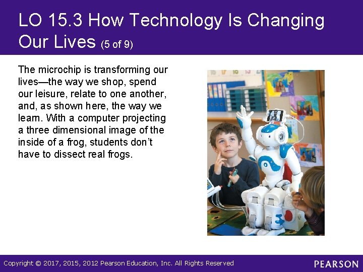 LO 15. 3 How Technology Is Changing Our Lives (5 of 9) The microchip