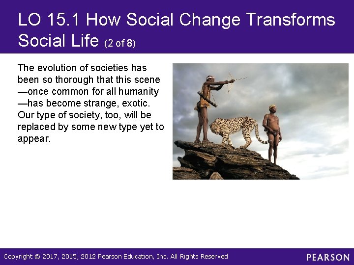 LO 15. 1 How Social Change Transforms Social Life (2 of 8) The evolution