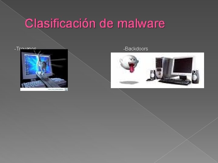 Clasificación de malware -Troyanos -Backdoors 