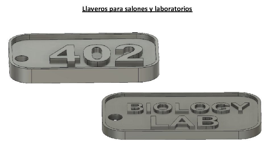 Llaveros para salones y laboratorios 