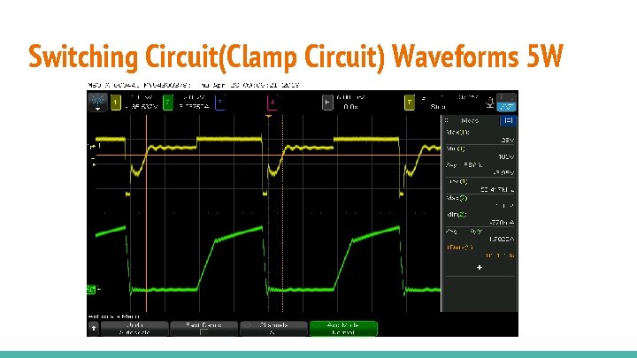 Switching Circuit(Clamp Circuit) Waveforms 5 W 