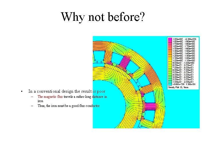 Why not before? • In a conventional design the result is poor – –