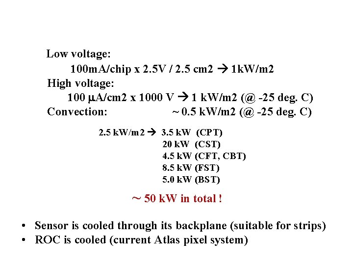 Low voltage: 100 m. A/chip x 2. 5 V / 2. 5 cm 2