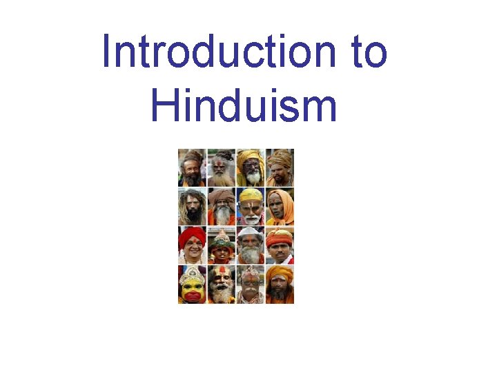 Introduction to Hinduism 