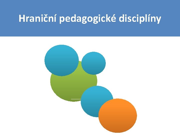 Hraniční pedagogické disciplíny 