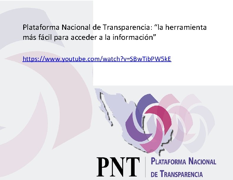 Plataforma Nacional de Transparencia: “la herramienta más fácil para acceder a la información” https: