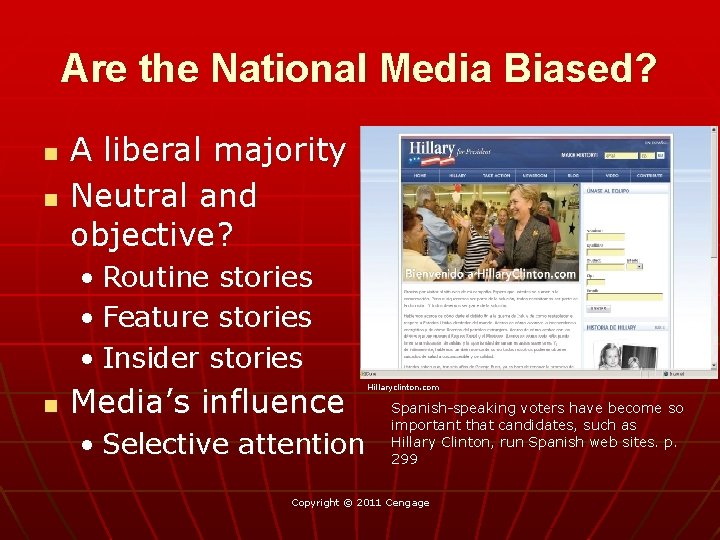 Are the National Media Biased? n n A liberal majority Neutral and objective? •