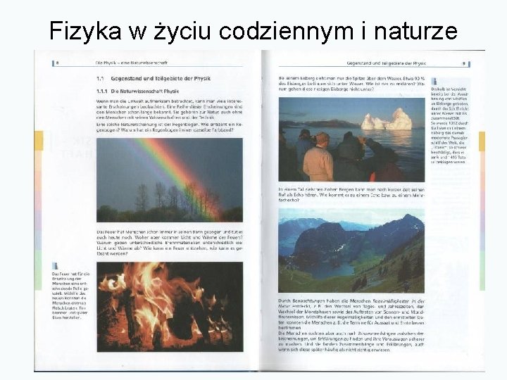 Fizyka w życiu codziennym i naturze 