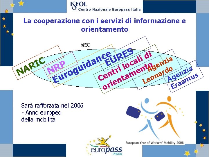 La cooperazione con i servizi di informazione e orientamento C I R NA P