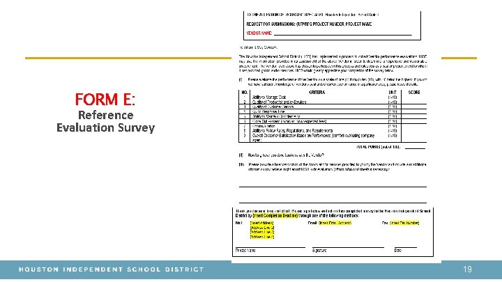 FORM E: Reference Evaluation Survey 19 