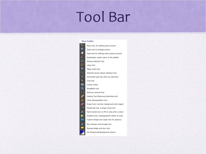 Tool Bar 
