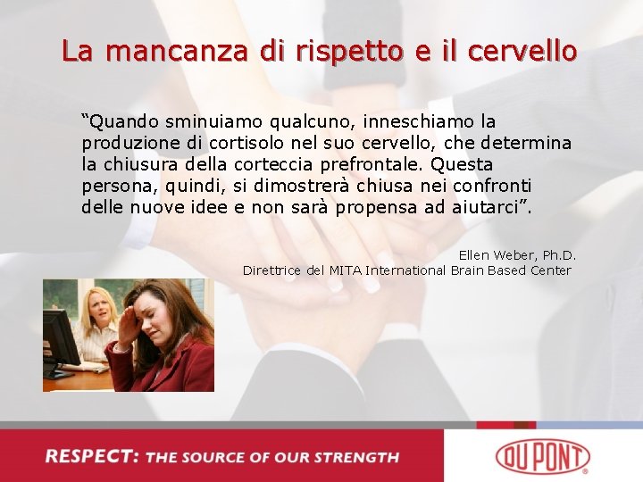 La mancanza di rispetto e il cervello “Quando sminuiamo qualcuno, inneschiamo la produzione di