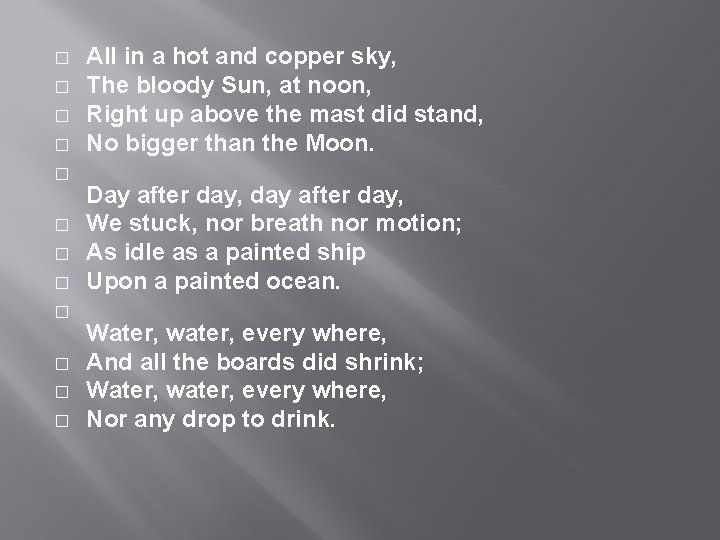 � � � All in a hot and copper sky, The bloody Sun, at � � � All in a hot and copper sky, The bloody Sun, at