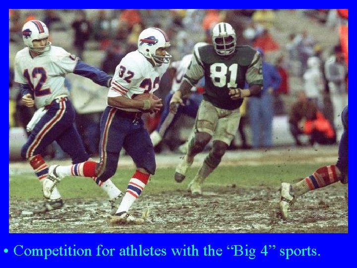  • Competition for athletes with the “Big 4” sports. 