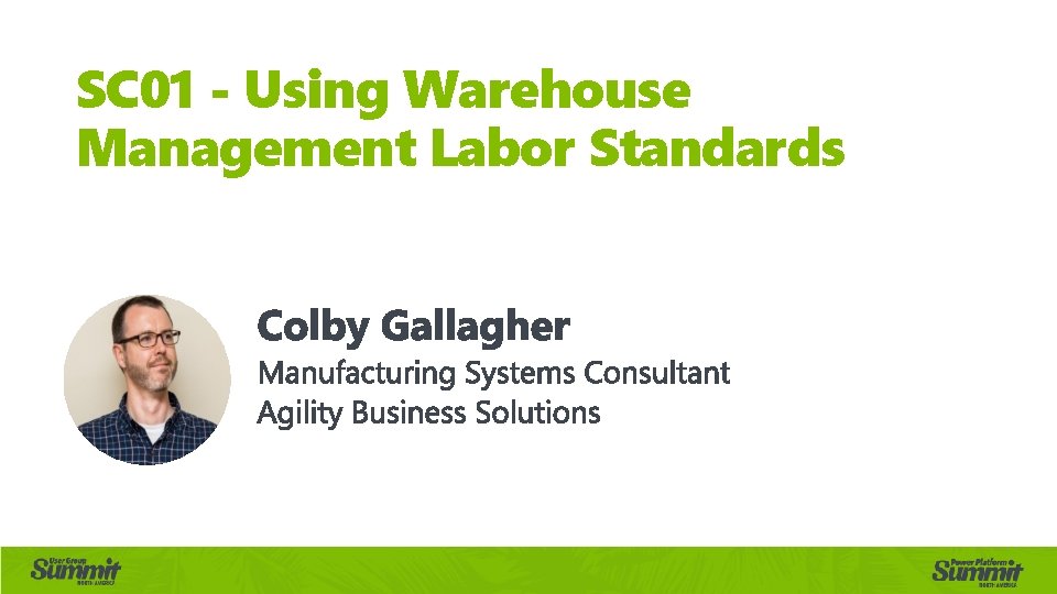 SC 01 - Using Warehouse Management Labor Standards 