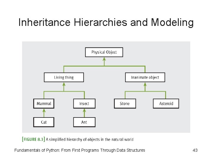 Inheritance Hierarchies and Modeling Fundamentals of Python: From First Programs Through Data Structures 43