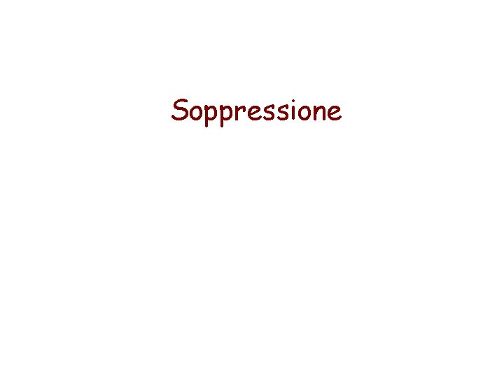 Soppressione 