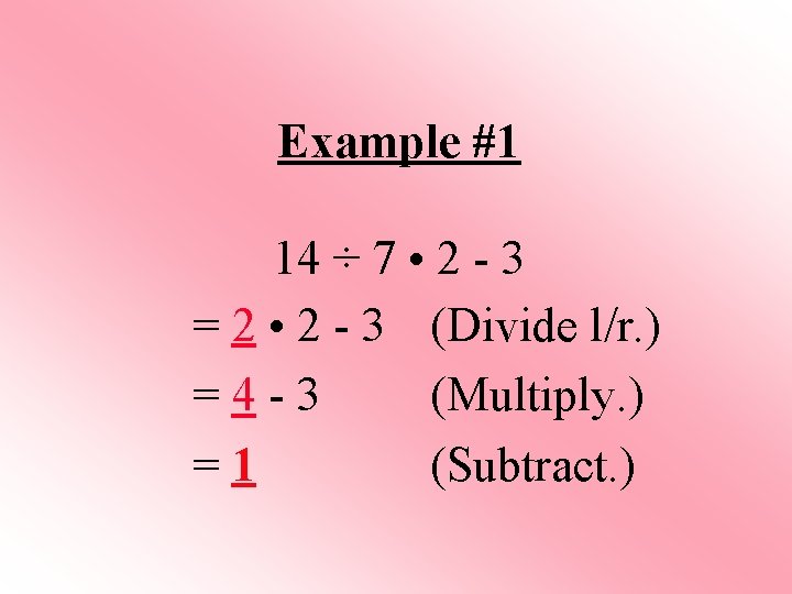 Objective The student will be able to use