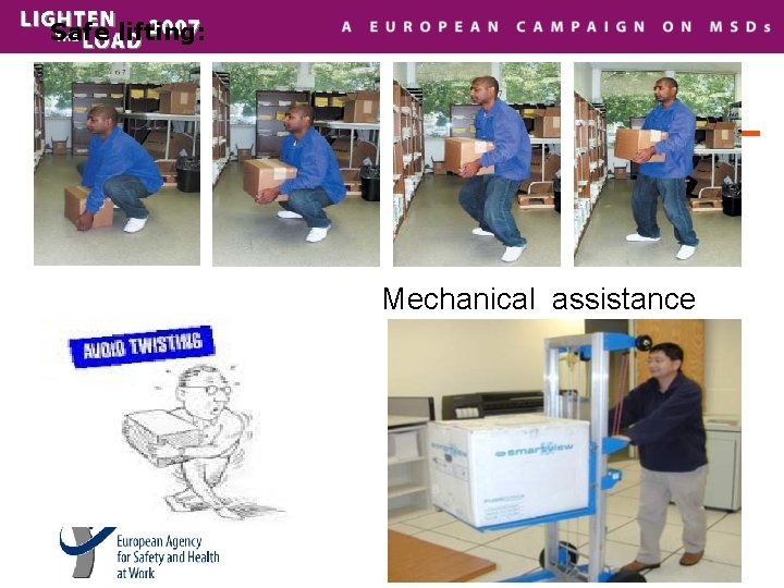 Safe lifting: Mechanical assistance 