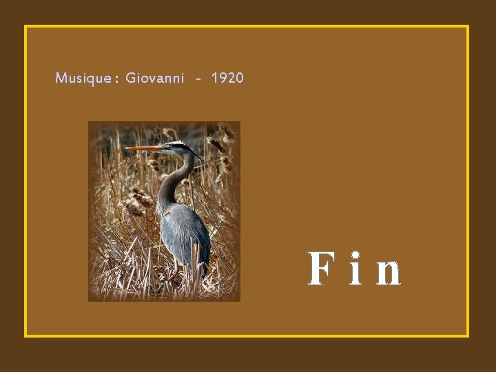 Musique : Giovanni - 1920 