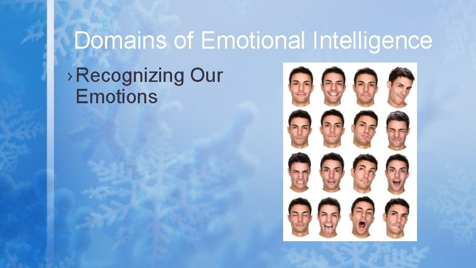 Domains of Emotional Intelligence › Recognizing Our Emotions 
