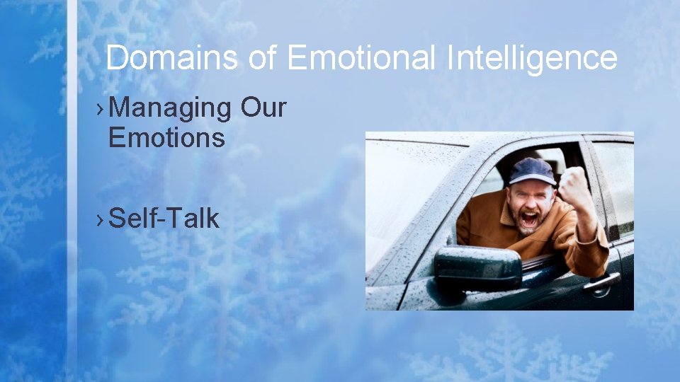 Domains of Emotional Intelligence › Managing Our Emotions › Self-Talk 