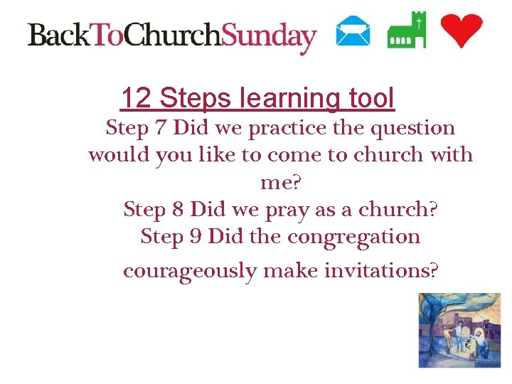 12 Steps learning tool Step 7 Did we practice the question would you like