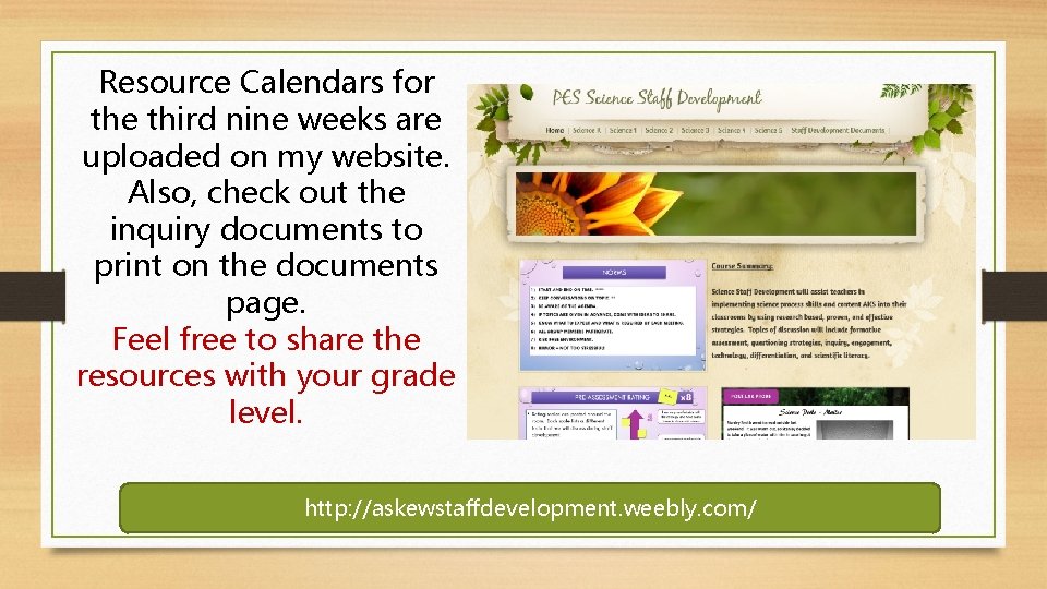 Resource Calendars for the third nine weeks are uploaded on my website. Also, check Resource Calendars for the third nine weeks are uploaded on my website. Also, check