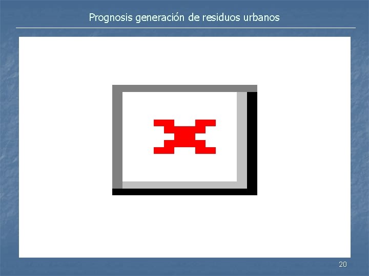 Prognosis generación de residuos urbanos 20 