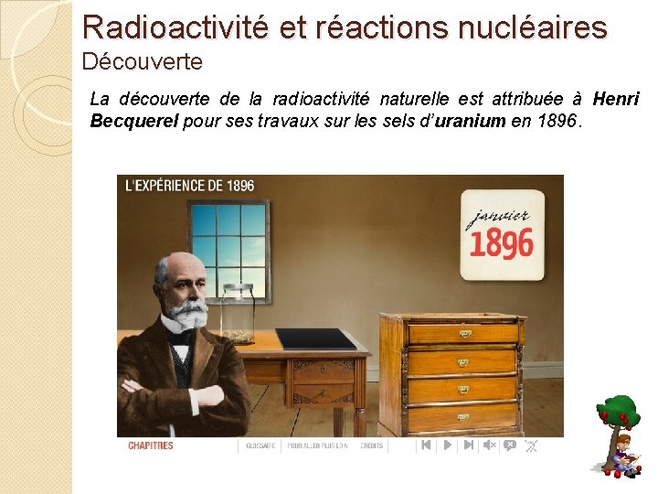 Radioactivité et réactions nucléaires Découverte La découverte de la radioactivité naturelle est attribuée à