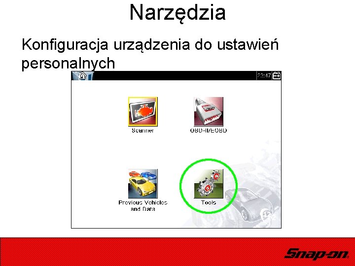 Narzędzia Konfiguracja urządzenia do ustawień personalnych 