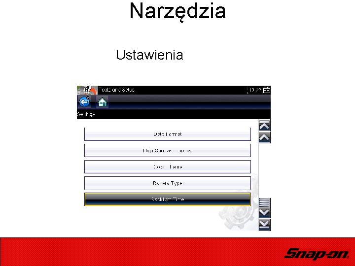 Narzędzia Ustawienia 