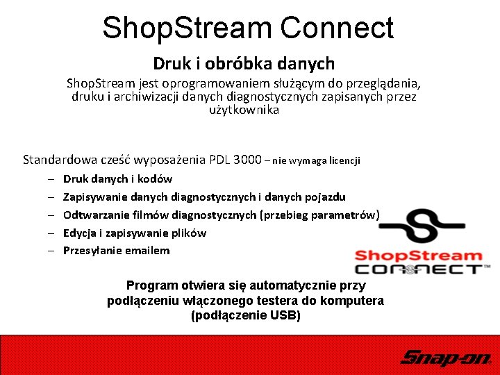 Shop. Stream Connect Druk i obróbka danych Shop. Stream jest oprogramowaniem służącym do przeglądania,