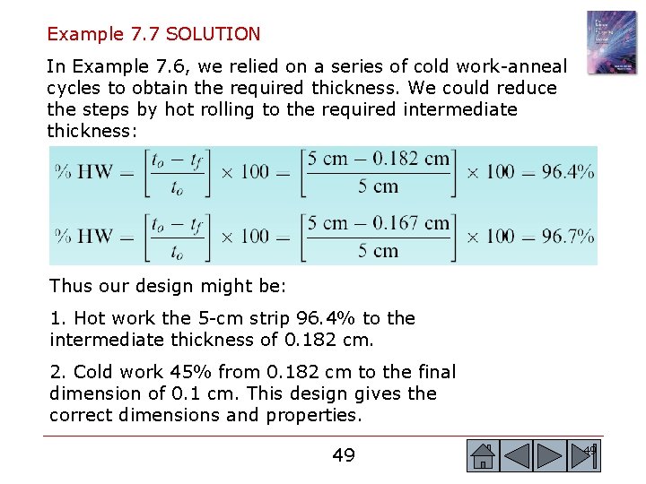 Example 7. 7 SOLUTION In Example 7. 6, we relied on a series of Example 7. 7 SOLUTION In Example 7. 6, we relied on a series of
