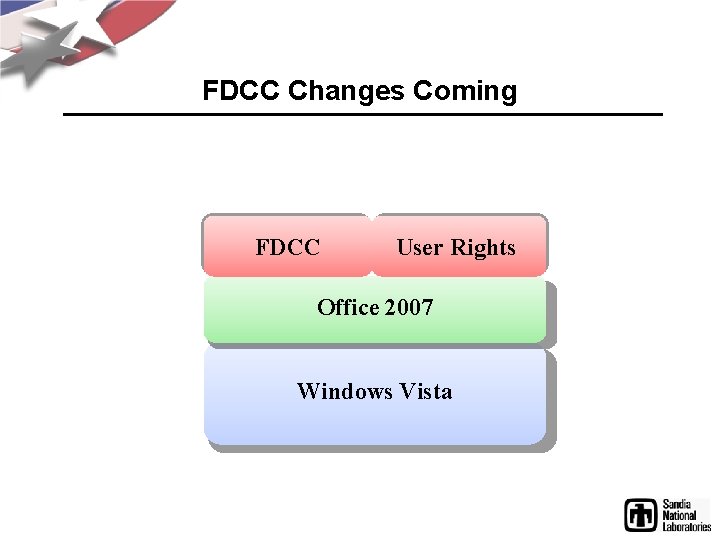 FDCC Changes Coming FDCC User Rights Office 2007 Windows Vista 