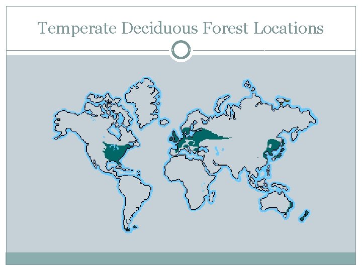 Temperate Deciduous Forest Locations 