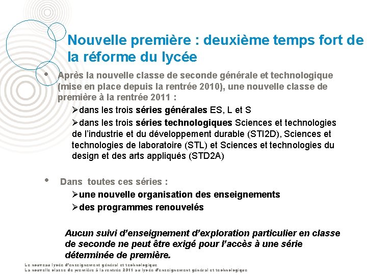 Nouvelle première : deuxième temps fort de la réforme du lycée • Après la