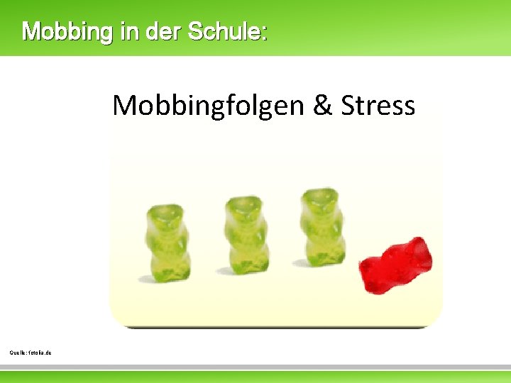 Mobbing in der Schule: Mobbingfolgen & Stress Quelle: fotolia. de 