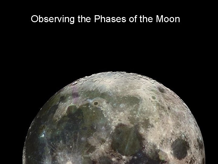 Observing the Phases of the Moon 