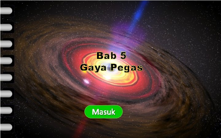 KOMPETENSI INTI KOMPETENSI DASAR INDIKATOR Bab 5 Gaya Pegas MATERI EVALUASI TUGAS Masuk Keluar