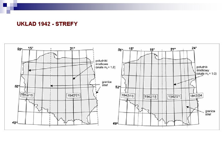 UKŁAD 1942 - STREFY 