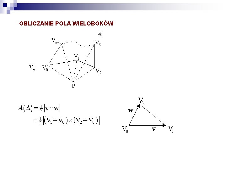 OBLICZANIE POLA WIELOBOKÓW 