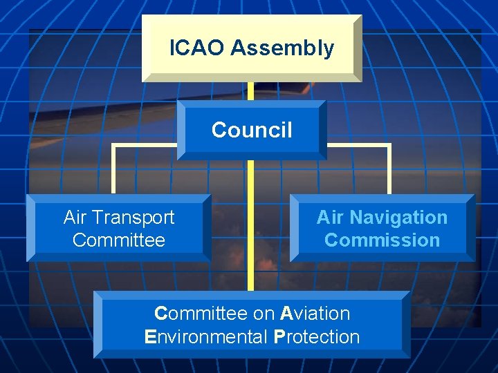 ICAO Assembly Council Air Transport Committee Air Navigation Commission Committee on Aviation Environmental Protection