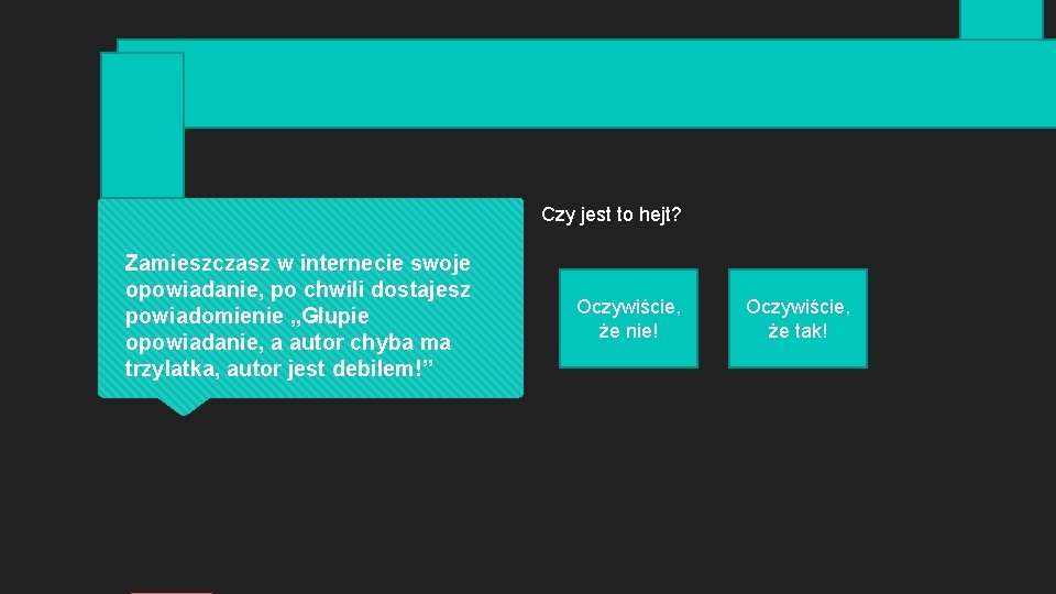 Czy jest to hejt? Zamieszczasz w internecie swoje opowiadanie, po chwili dostajesz powiadomienie „Głupie