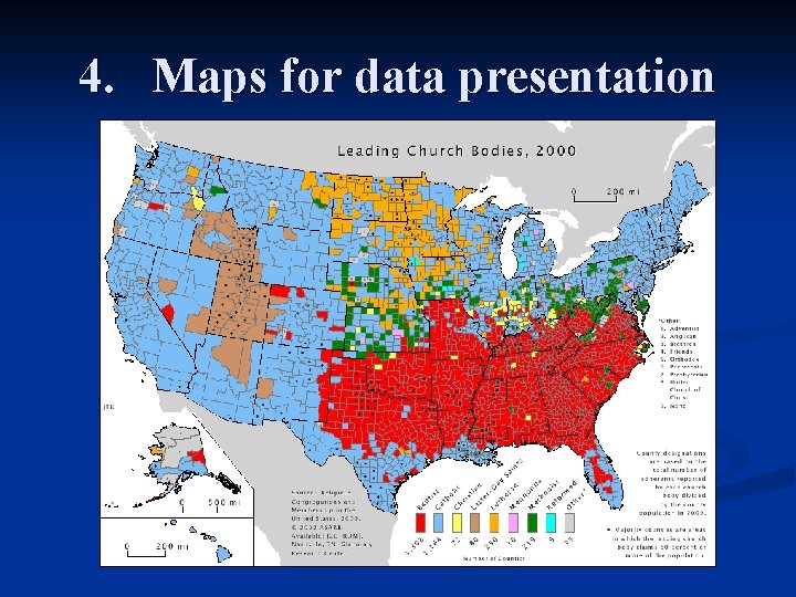 4. Maps for data presentation 