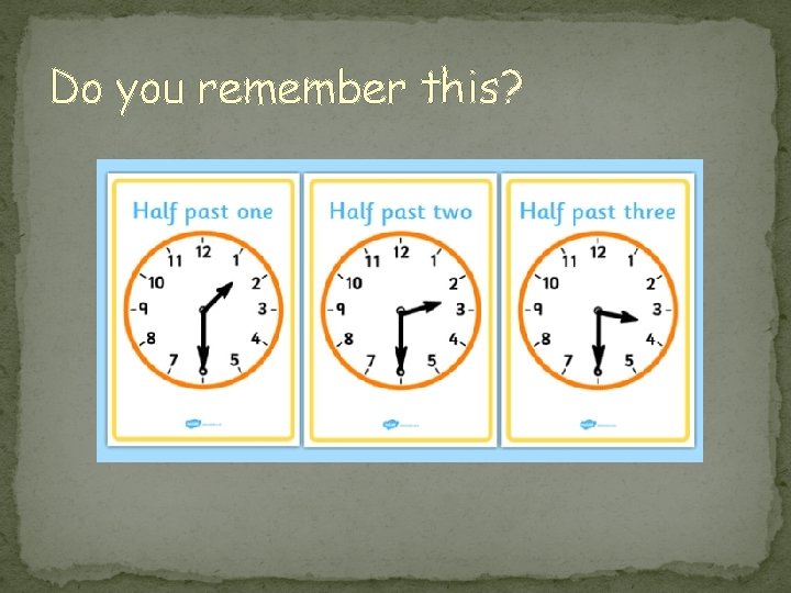 Do you remember this? 