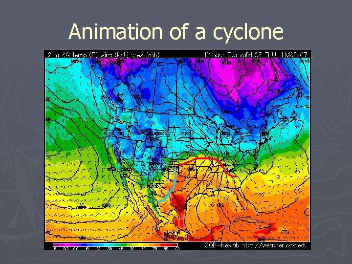 Animation of a cyclone 