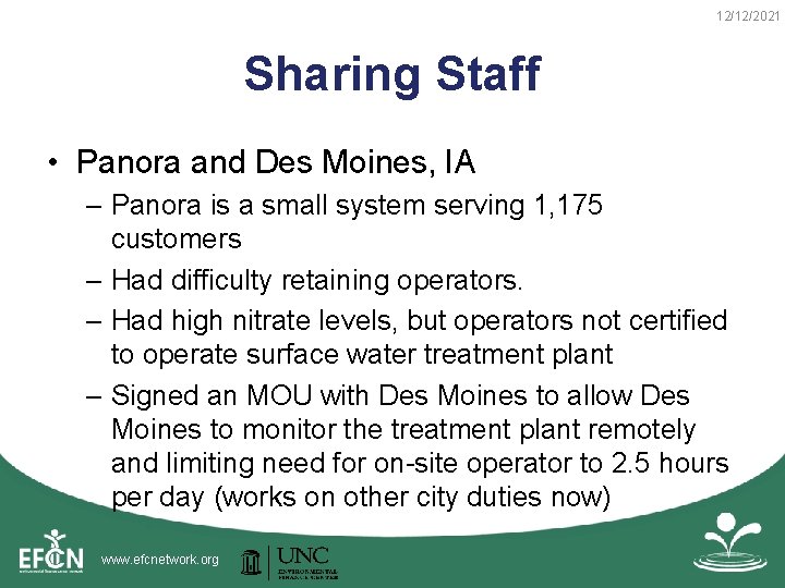 12/12/2021 Sharing Staff • Panora and Des Moines, IA – Panora is a small